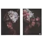 Set of 2 pictures Canvas Lady Flowers 70 x 50 x 1,5 cm (6 Units) by Gift Decor, Prints on Canvas - Ref: S3626079, Price: 81,2...