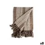 Foulard multi-usages Rayures 235 x 205 cm Blanc Beige (8 Unités) de Gift Decor, Housses de canapé - Réf : S3626088, Prix : 64...