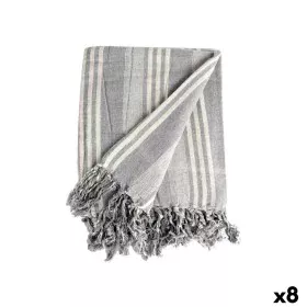 Multipurpose throw Stripes 235 x 205 cm White Grey (8 Units) by Gift Decor, Sofas & Couches - Ref: S3626090, Price: 71,57 €, ...