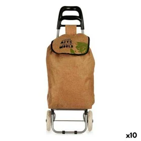 Carro de Compras Castanho 3,3 L 36 x 95 x 35 cm (10 Unidades) de Kinvara, Sacos e cestos de compras - Ref: S3626094, Preço: 9...