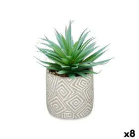 Decorative Plant Succulent Wood Plastic 17 x 21 x 17 cm (8 Units) by Ibergarden, Artificial Plants - Ref: S3626105, Price: 44...