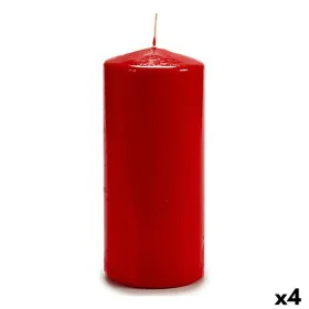 Bougie Rouge 9 x 20 x 9 cm (4 Unités) de Acorde, Bougies - Réf : S3626120, Prix : 20,01 €, Remise : %