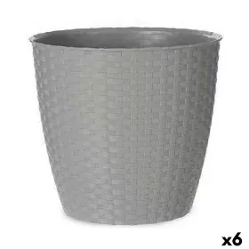 Plant pot Stefanplast Grey Plastic 29 x 26,5 x 29 cm (6 Units) by Stefanplast, Flower Pots - Ref: S3626126, Price: 32,14 €, D...