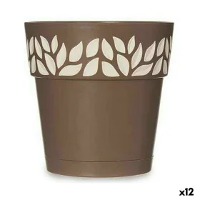 Vaso Autoirrigante Stefanplast Cloe Marrone Plastica 15 x 15 x 15 cm (12 Unità) di Stefanplast, Vasi tradizionali - Rif: S362...