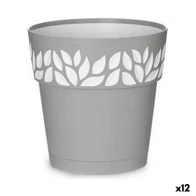 Vaso Autoirrigável Stefanplast Cloe Cinzento Plástico 19 x 19 x 19 cm (12 Unidades) de Stefanplast, Vasos para flores - Ref: ...