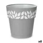 Selbstbewässernder Blumentopf Stefanplast Cloe Grau Kunststoff 25 x 25 x 25 cm (6 Stück) von Stefanplast, Töpfe - Ref: S36261...