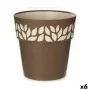 Pot auto-arrosant Stefanplast Cloe Marron Plastique 25 x 25 x 25 cm (6 Unités) de Stefanplast, Pots de fleurs - Réf : S362613...