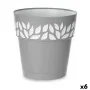 Vaso Autoirrigável Stefanplast Cloe Cinzento Plástico 29 x 29 x 29 cm (6 Unidades) de Stefanplast, Vasos para flores - Ref: S...