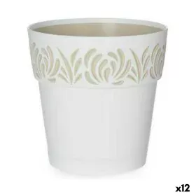 Vaso Autoirrigável Stefanplast Gaia Branco Plástico 15 x 15 x 15 cm (12 Unidades) de Stefanplast, Vasos para flores - Ref: S3...