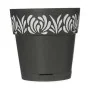 Vaso Autoirrigável Stefanplast Gaia Antracite Plástico 15 x 15 x 15 cm (12 Unidades) de Stefanplast, Vasos para flores - Ref:...