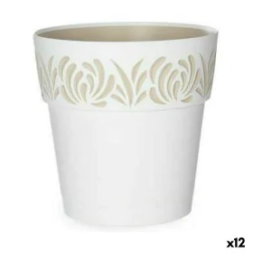 Vaso Autoirrigante Stefanplast Gaia Bianco Plastica 19 x 19 x 19 cm (12 Unità) di Stefanplast, Vasi tradizionali - Rif: S3626...