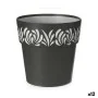 Vaso Autoirrigante Stefanplast Gaia Antracite Plastica 19 x 19 x 19 cm (12 Unità) di Stefanplast, Vasi tradizionali - Rif: S3...