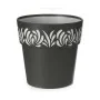 Pot auto-arrosant Stefanplast Gaia Anthracite Plastique 19 x 19 x 19 cm (12 Unités) de Stefanplast, Pots de fleurs - Réf : S3...