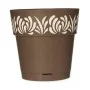 Self-watering flowerpot Stefanplast Gaia Brown Plastic 25 x 25 x 25 cm (6 Units) by Stefanplast, Flower Pots - Ref: S3626153,...