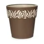 Self-watering flowerpot Stefanplast Gaia Brown Plastic 25 x 25 x 25 cm (6 Units) by Stefanplast, Flower Pots - Ref: S3626153,...