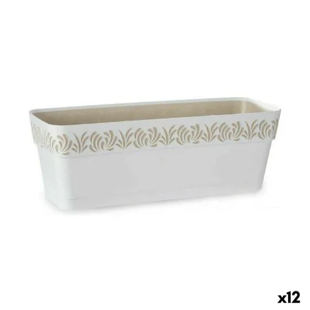 Jardinière auto-arrosante Stefanplast Gaia Blanc Plastique 49,5 x 17 x 19 cm (12 Unités) de Stefanplast, Jardinières - Réf : ...