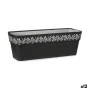 Self-watering planter Stefanplast Gaia Anthracite Plastic 49,5 x 17 x 19 cm (12 Units) by Stefanplast, Window Boxes - Ref: S3...