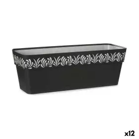 Self-watering planter Stefanplast Gaia Anthracite Plastic 49,5 x 17 x 19 cm (12 Units) by Stefanplast, Window Boxes - Ref: S3...