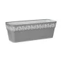 Self-watering planter Stefanplast Gaia Grey Plastic 49,5 x 17 x 19 cm (12 Units) by Stefanplast, Window Boxes - Ref: S3626164...