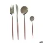 Cutlery Set Pink Silver Stainless steel (12 Units) by Kinvara, Cutlery sets - Ref: S3626180, Price: 156,04 €, Discount: %