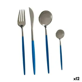 Cutlery Set Blue Silver Stainless steel (12 Units) by Kinvara, Cutlery sets - Ref: S3626183, Price: 141,35 €, Discount: %