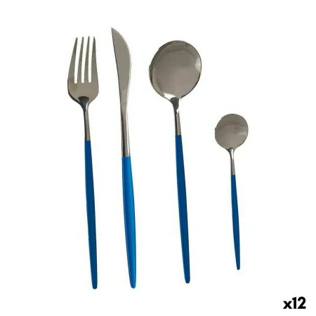 Besteck-Set Blau Silberfarben Edelstahl (12 Stück) von Kinvara, Besteck-Sets - Ref: S3626183, Preis: 141,35 €, Rabatt: %