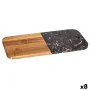 Planche à découper Noir Marbre Bois d'acacia 18 x 1,5 x 38 cm (8 Unités) de Kinvara, Planches à découper - Réf : S3626200, Pr...