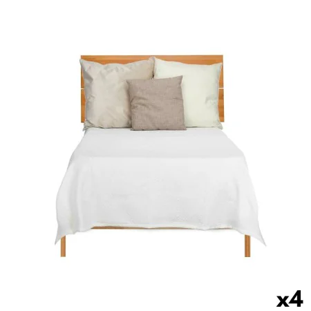 Colcha 180 x 260 cm Geométrico Branco (4 Unidades) de Gift Decor, Cobertores e colchas - Ref: S3626239, Preço: 77,84 €, Desco...