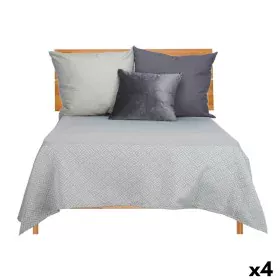 Bedspread (quilt) 240 x 260 cm Geometric Grey (4 Units) by Gift Decor, Blankets and bedcovers - Ref: S3626250, Price: 95,86 €...