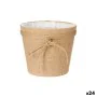 Cache-pot Lien Marron Tissu 19,5 x 17,5 x 19,5 cm (24 Unités) de Ibergarden, Cache-pots - Réf : S3626260, Prix : 63,85 €, Rem...