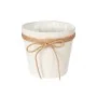 Vaso Fiocco Bianco Stoffa 16 x 15 x 16 cm (24 Unità) di Ibergarden, Cachepot - Rif: S3626261, Prezzo: 60,96 €, Sconto: %