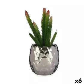 Decorative Plant Cactus Ceramic Plastic 10 x 20 x 10 cm (6 Units) by Ibergarden, Artificial Plants - Ref: S3626268, Price: 44...