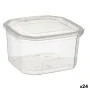 Rechteckige Lunchbox mit Deckel Durchsichtig Polypropylen 750 ml 12,8 x 7,5 x 13,5 cm (24 Stück) von Leknes, Lagerung von Leb...