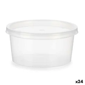 Runde Lunchbox mit Deckel Durchsichtig Polypropylen 500 ml 12,5 x 6,2 x 12,5 cm (24 Stück) von Leknes, Lagerung von Lebensmit...