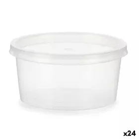 Porta Pranzo Rotondo con Coperchio Trasparente polipropilene 500 ml 12,5 x 6,2 x 12,5 cm (24 Unità) di Leknes, Conservazione ...