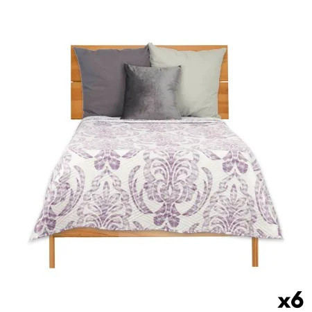 Couette réversible 180 x 260 cm Blanc Violet (6 Unités) de Gift Decor, Couvertures et couvre-lits - Réf : S3626292, Prix : 81...