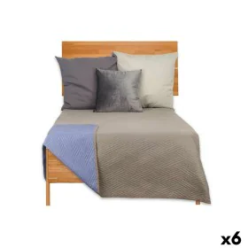 Reversible Bedspread 180 x 260 cm Blue Grey (6 Units) by Gift Decor, Blankets and bedcovers - Ref: S3626296, Price: 81,26 €, ...