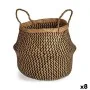 Cesta Decorativa Castanho Preto Junco 15 L 40 x 54 x 40 cm (8 Unidades) de Gift Decor, Cestos de arrumação - Ref: S3626311, P...