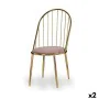 Chair Bars Pink Golden 48 x 95,5 x 48 cm (2 Units) by Gift Decor, Dining Chairs - Ref: S3626342, Price: 188,63 €, Discount: %