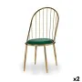 Silla Barras Verde Dorado 48 x 95,5 x 48 cm (2 Unidades) de Gift Decor, Sillas - Ref: S3626344, Precio: 188,63 €, Descuento: %