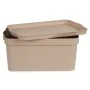 Aufbewahrungsbox mit Deckel Beige Kunststoff 7,5 L 21,5 x 14,5 x 32 cm (12 Stück) von Kipit, Aufbewahrungsboxen und -truhen -...