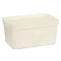 Caixa de Armazenagem com Tampa Creme Plástico 7,5 L 21,5 x 14,5 x 32 cm (12 Unidades) de Kipit, Caixas e baús de arrumação - ...