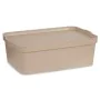 Aufbewahrungsbox mit Deckel Beige Kunststoff 14 L 29,5 x 14,5 x 45 cm (12 Stück) von Kipit, Aufbewahrungsboxen und -truhen - ...