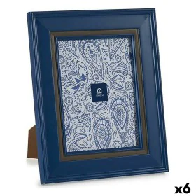 Cadre photo 23 x 28 x 2 cm Verre Bleu Plastique (6 Unités) de Gift Decor, Cadres muraux et de table - Réf : S3626374, Prix : ...