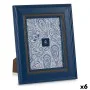 Cadre photo 23 x 28 x 2 cm Verre Bleu Plastique (6 Unités) de Gift Decor, Cadres muraux et de table - Réf : S3626374, Prix : ...