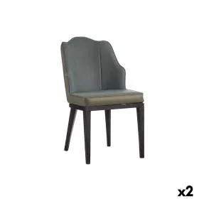 Armchair Shell Blue Black Grey Steel 48 x 88 x 60 cm (2 Units) by Gift Decor, Chairs - Ref: S3626375, Price: 157,71 €, Discou...