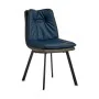 Fauteuil Boutons Bleu Noir Gris Acier 62 x 85 x 47 cm (2 Unités) de Gift Decor, Chaises - Réf : S3626379, Prix : 155,07 €, Re...