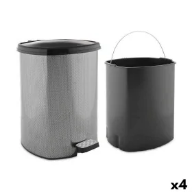 Cestino a pedale Grigio scuro Plastica 20 L (4 Unità) di Berilo, Cestini per la carta - Rif: S3626406, Prezzo: 65,06 €, Scont...