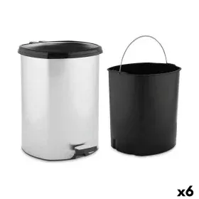 Cestino a pedale Argentato Plastica 11 L (6 Unità) di Berilo, Cestini per la carta - Rif: S3626407, Prezzo: 61,27 €, Sconto: %