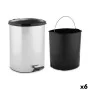 Pedal bin Silver Plastic 11 L (6 Units) by Berilo, Wastebaskets - Ref: S3626407, Price: 67,65 €, Discount: %